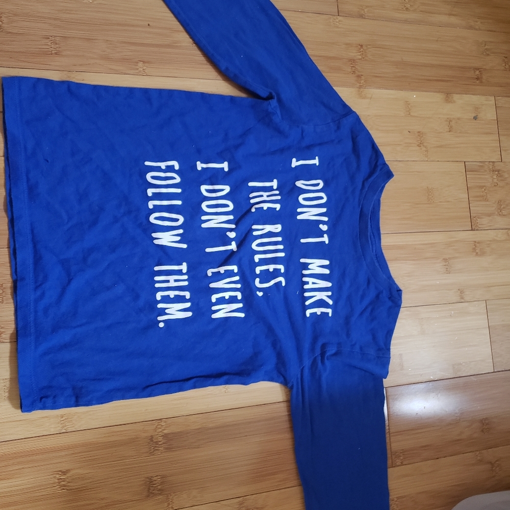 Boys Royal Blue & White I dont make the rules